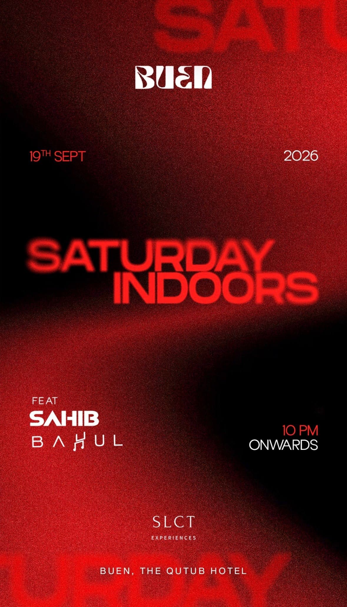 SATURDAY INDOORS
